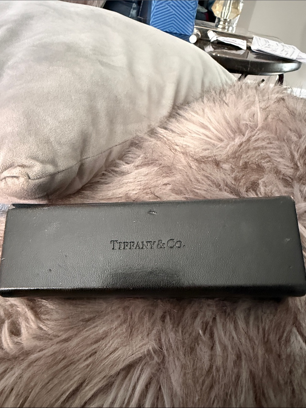 Tiffany & Co. Black Leather Watch Case